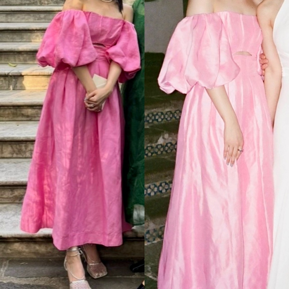 AJE Off-Shoulder Pink Dress